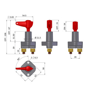 Coupe batterie 100 A