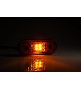 FEU DE GABARIT LED ORANGE 12/24V avec câble 2×0,75 mm²