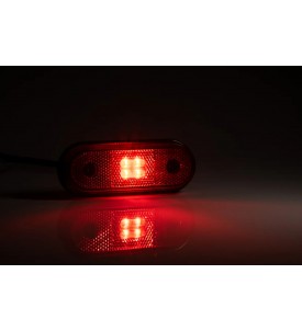 FEU DE GABARIT LED ROUGE 12/24V avec câble 500mm