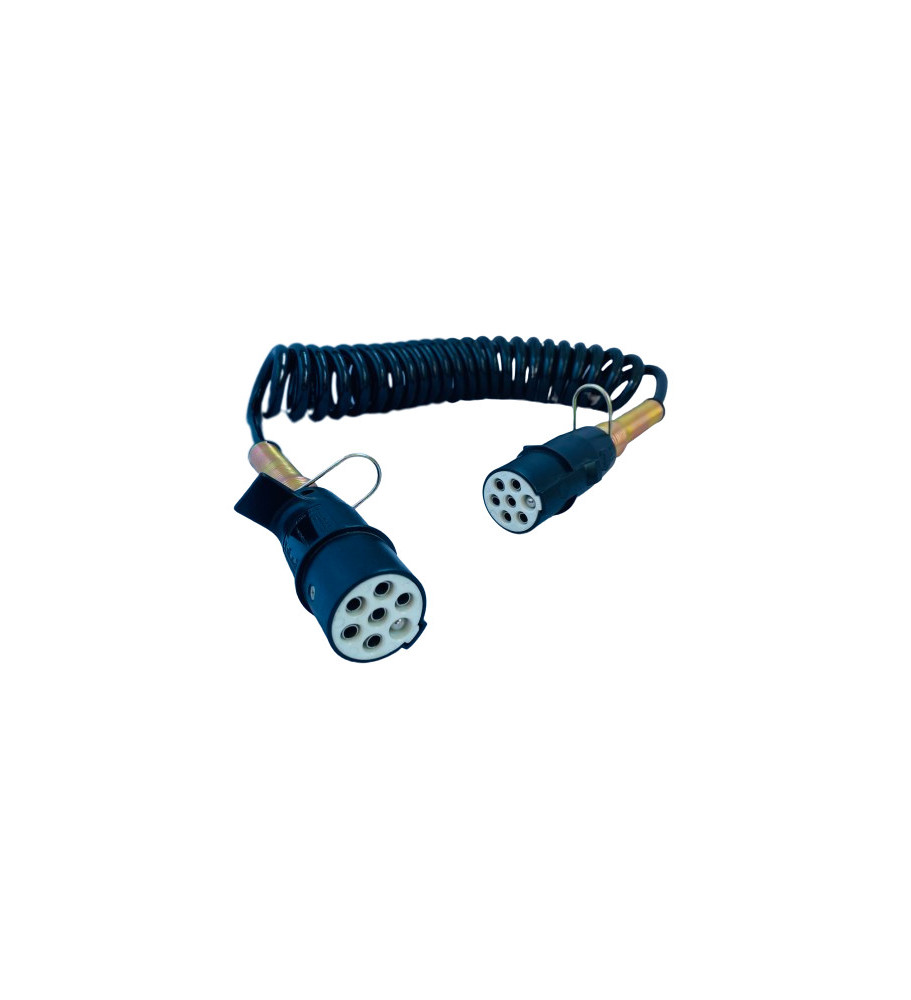 Rallonge spiralée femelle/femelle plastique 24V Rallonge spiralée femelle/femelle plastique 24V