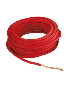 Câble à forte section 16 mm² - rouge - rouleau 25 m