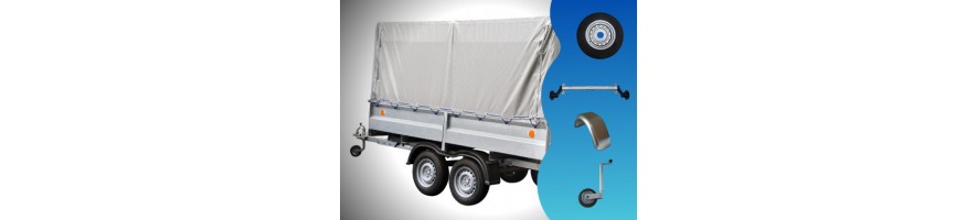 Trains Roulants : Roues, Freinage et Accessoires pour Remorques